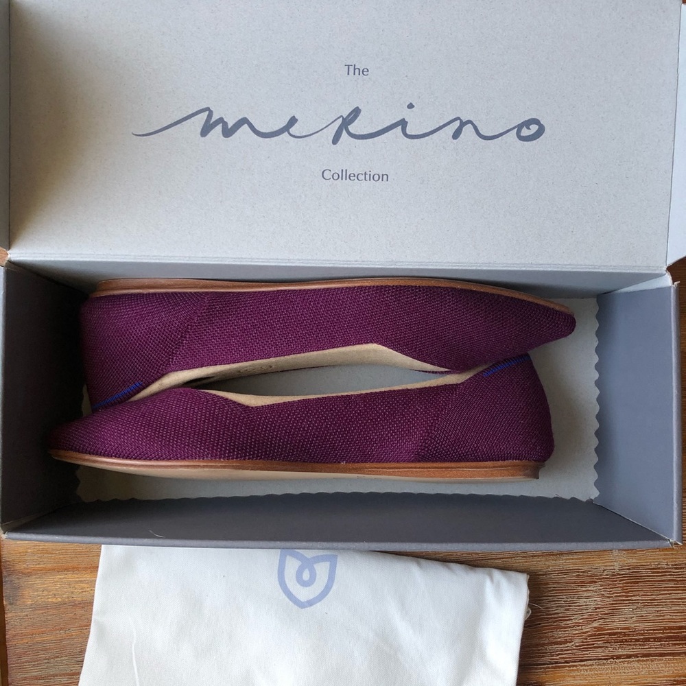 Rothy’s The Point Merino 7.5 - Aubergine
